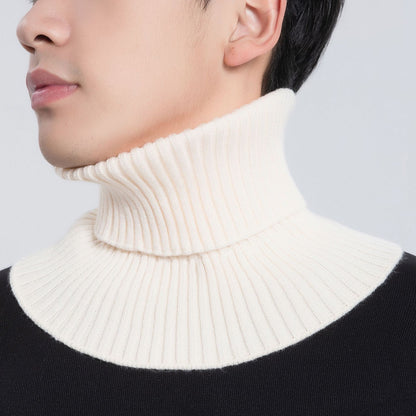 Knitted collar warmer, solid color, warming