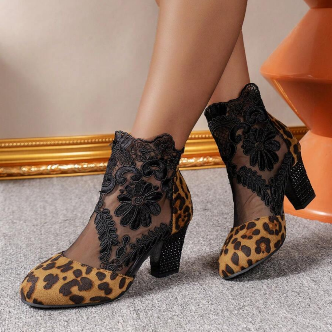 EVA-US | Embroidered High-Heel Boots - Trendy Footwear