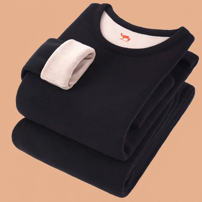 Men's Thermal Set, lined, Stand-up collar
