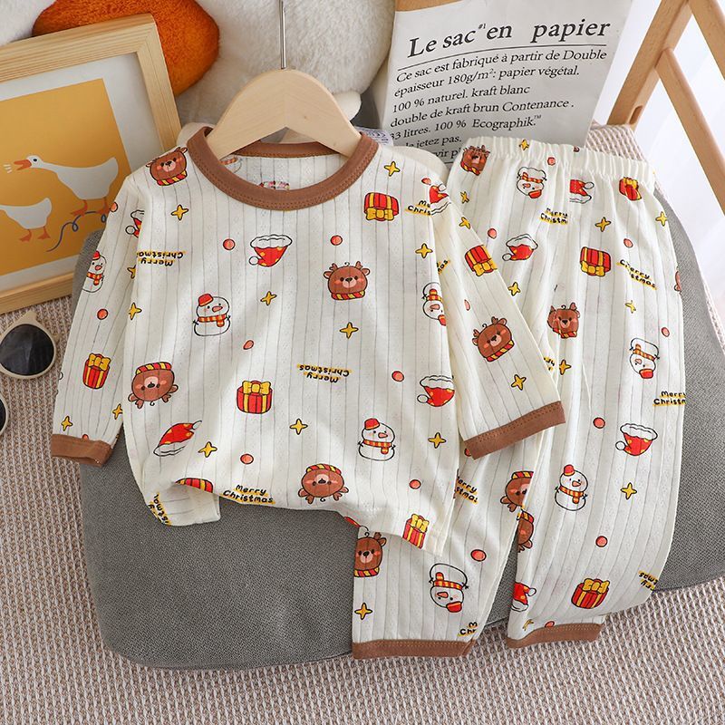 Kids Pajama Set, Cotton, 3/4 Sleeves, Summer