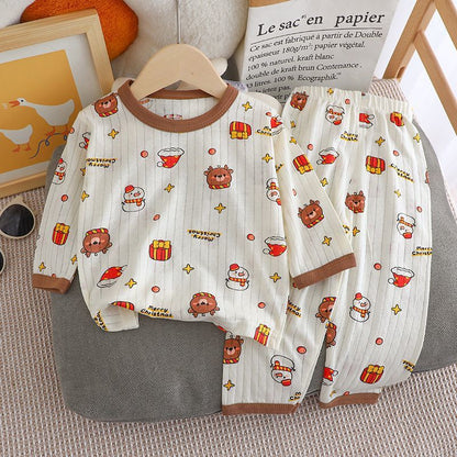 Kids Pajama Set, Cotton, 3/4 Sleeves, Summer