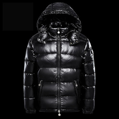 Padded short jacket for men and women, solid color