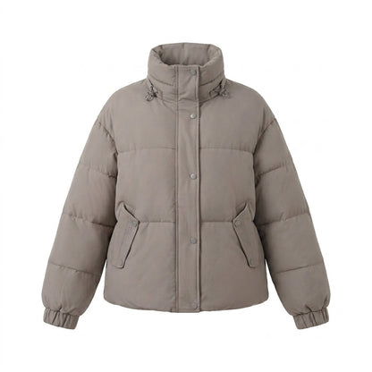 Ladies nan short urban quilted jacket with hood insert, flap pockets, and soft thermal lining