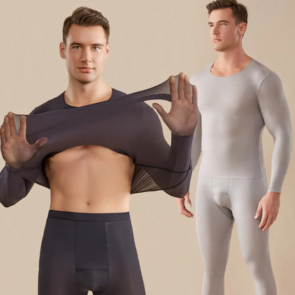 Men's Thermal Set, ultra-thin, Round Neck