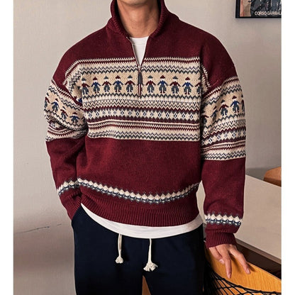 Vintage striped sweater for couples