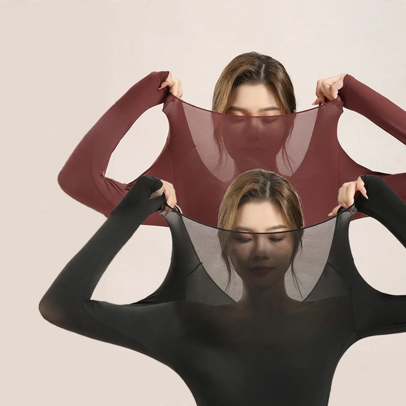 Thermal underwear set for women, round neck
