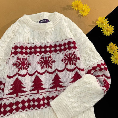 Loose knit sweater in Japanese style