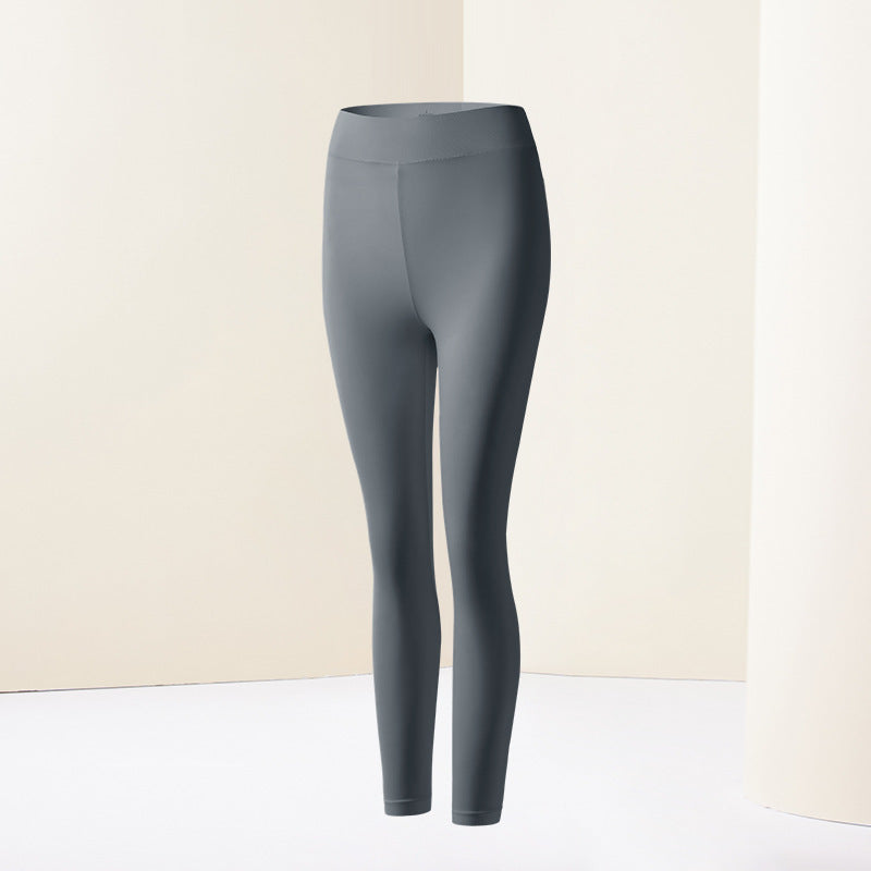 Women's thermal underwear set, ultra-thin, round neckline