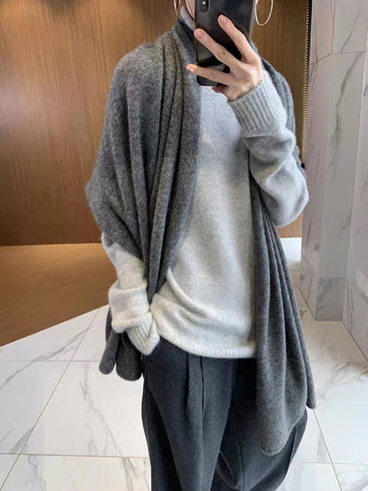 Wool scarf, 180x60cm, plain
