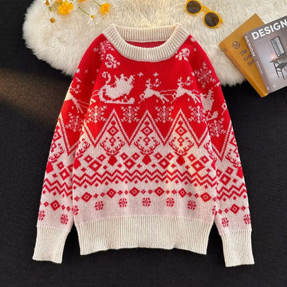 Men's knit sweater, loose fit, warming