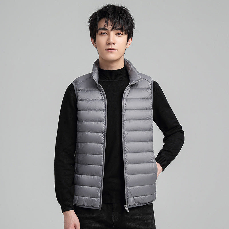 Men's Down Jacket, light, short, with duck down