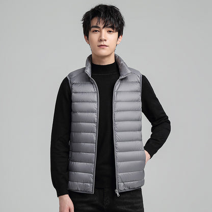 Men's Down Jacket, light, short, with duck down