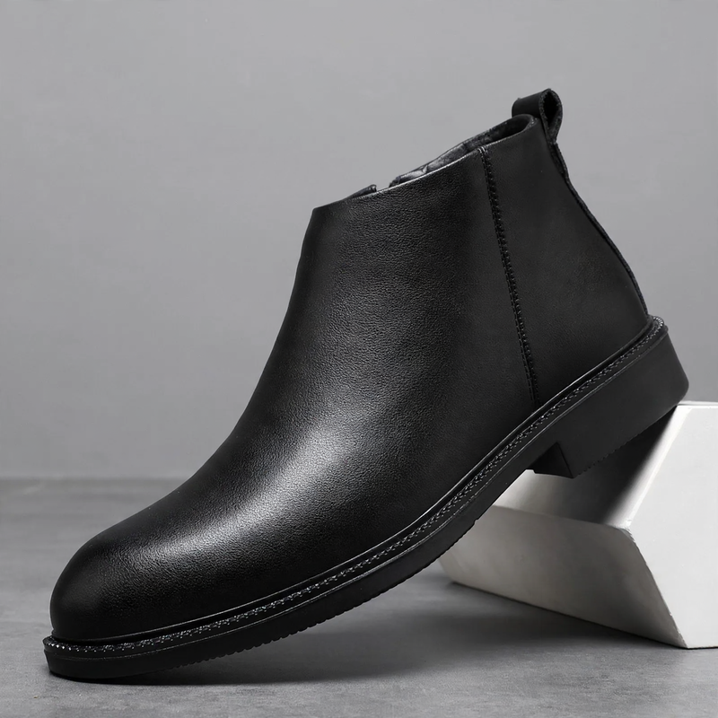 Men's Chelsea boots, PU leather, non-slip, lined