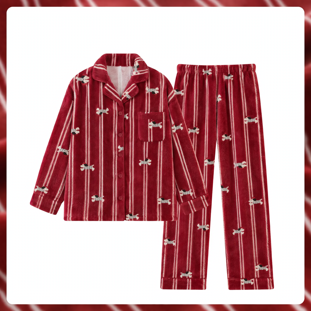 Men's Pajama Set, Coral Fleece, warm