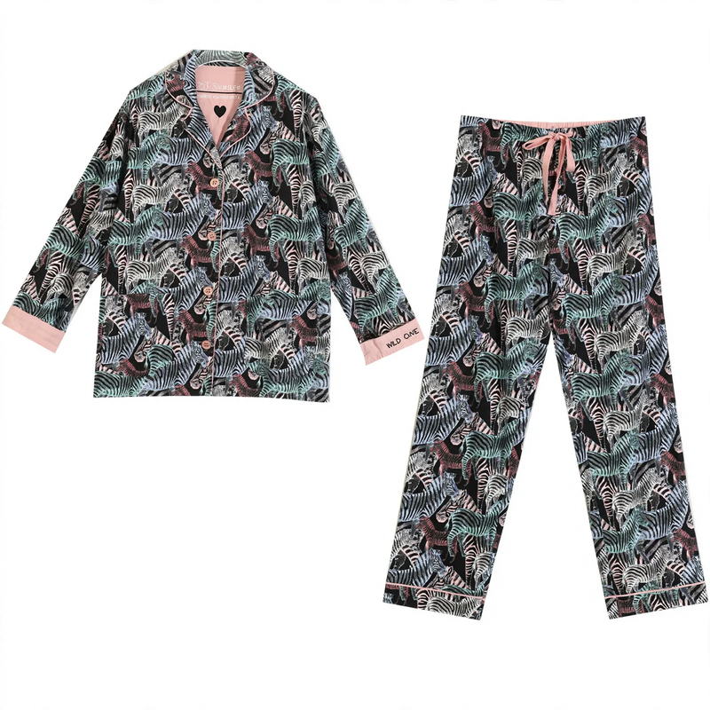 Women's house suit made of cotton, brushed, versatile