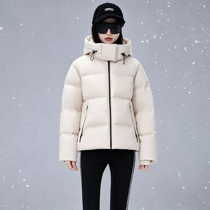 Short, extra thick down jacket for women