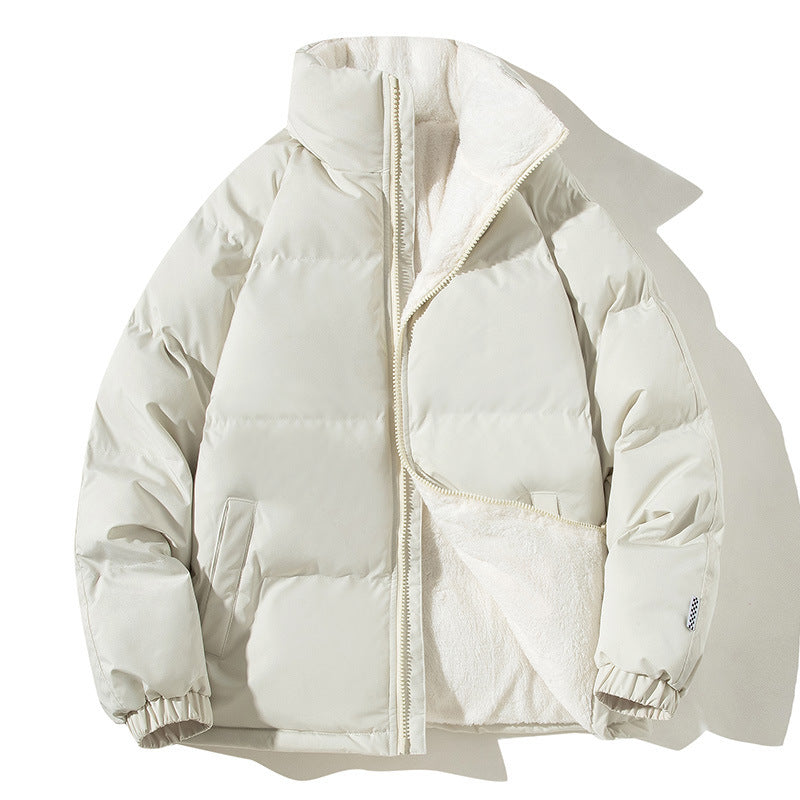 Men's winter jacket, short, lined and warm