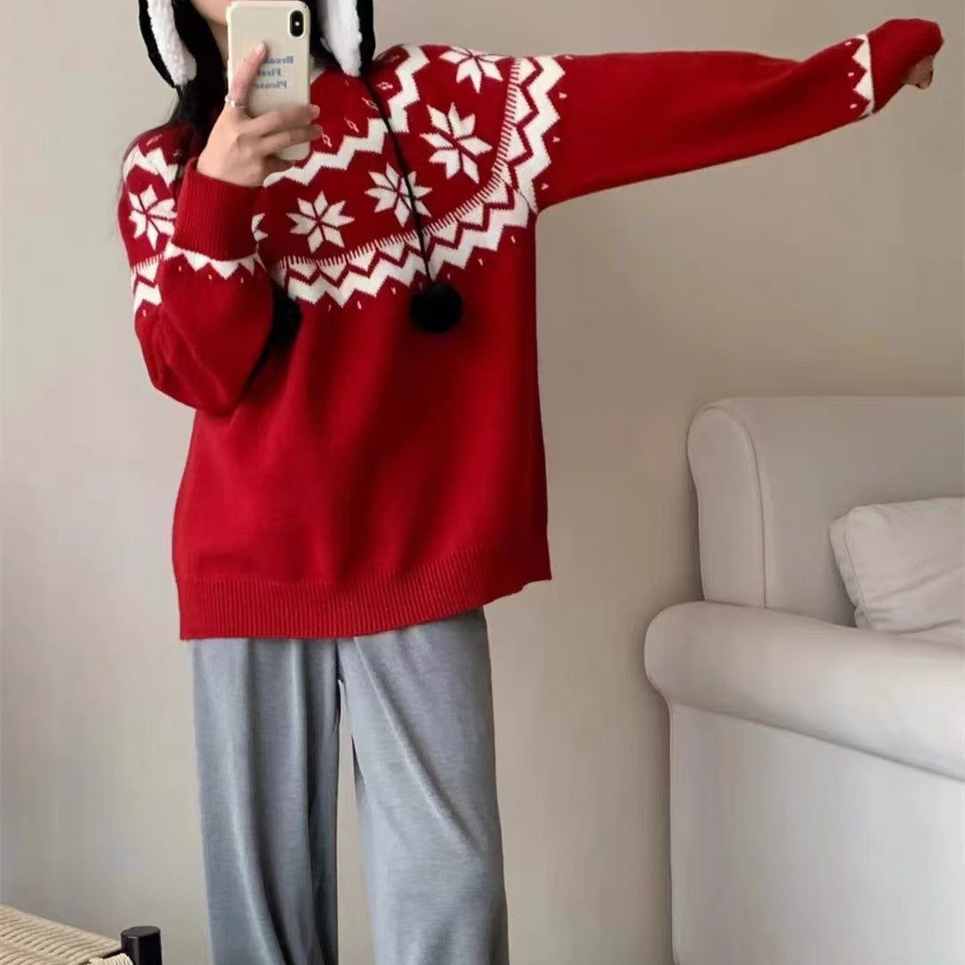 Vintage Fair-Isle Knit Sweater