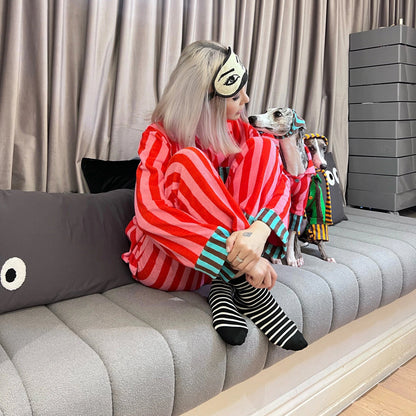 Luxurious loungewear set made of cotton terry