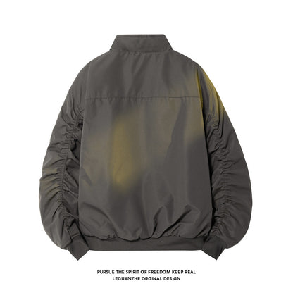Men's pilot jacket, padded, in vintage style