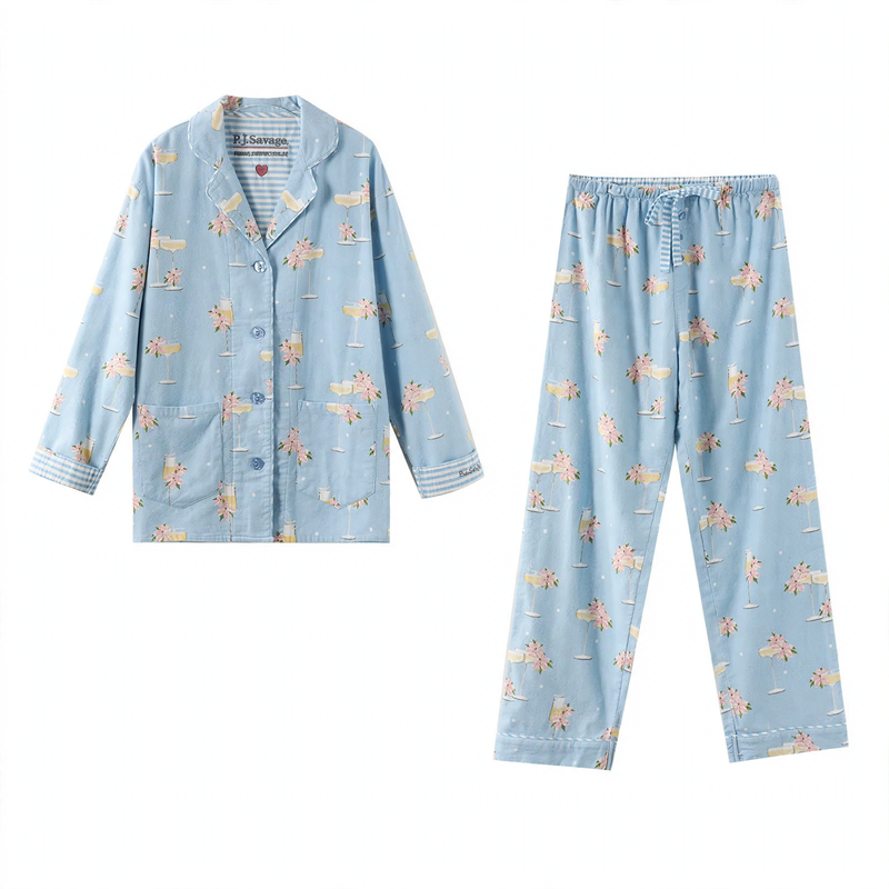 Women's house suit made of brushed cotton