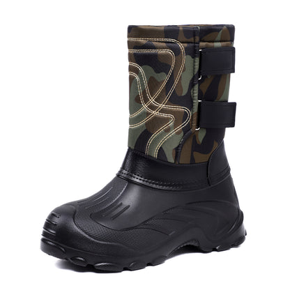 Padded men's winter boots, non-slip