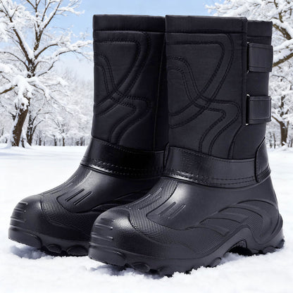 Padded men's winter boots, non-slip