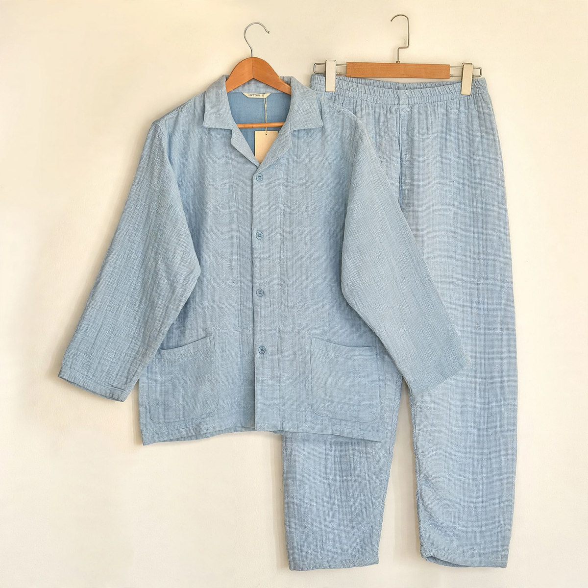Unisex-house suit, 4-layer cotton gauze, soft