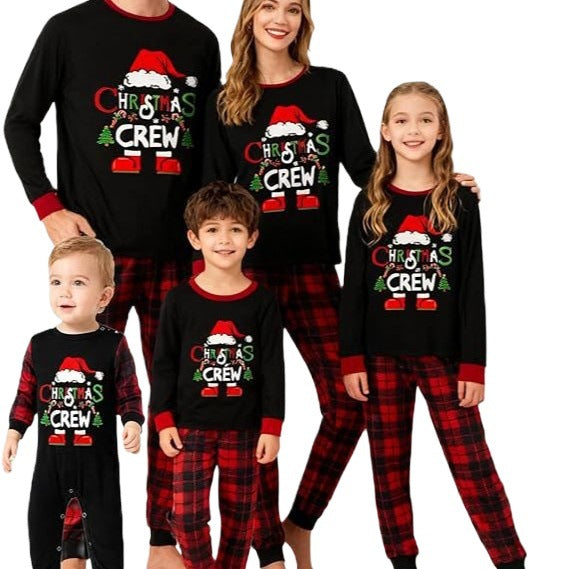 Christmas Family Pajama Set in Checkered Pattern