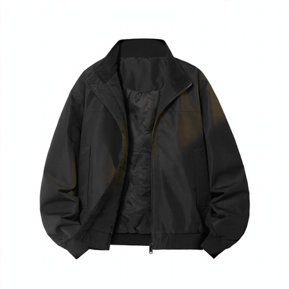 Padded men's bomber jacket made of down
