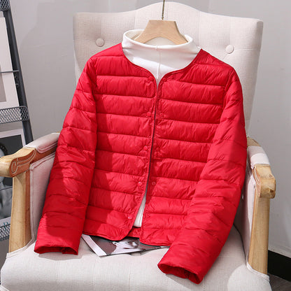 Lightweight, reversible women's quilted jacket