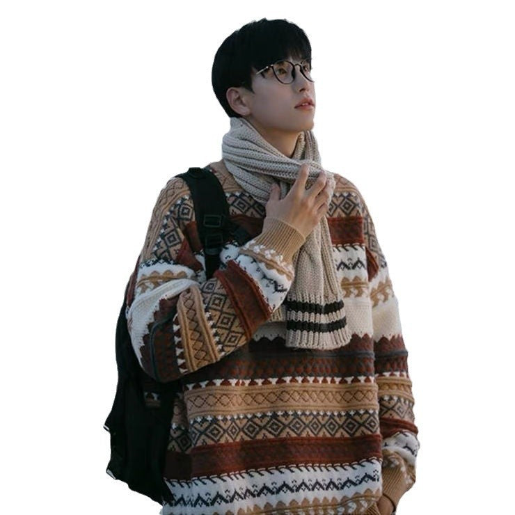 Men's Fair Isle Knit Sweater