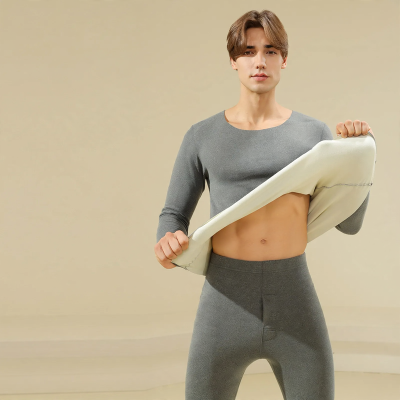 Men's Thermal Set, warming, crew neck