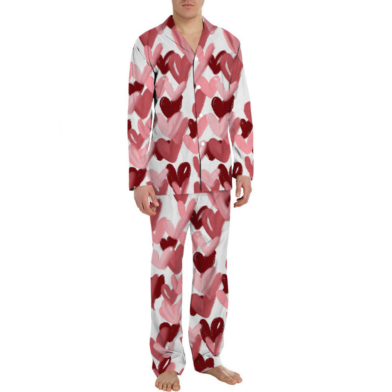 Men's Pajama Set, long-sleeved, festive