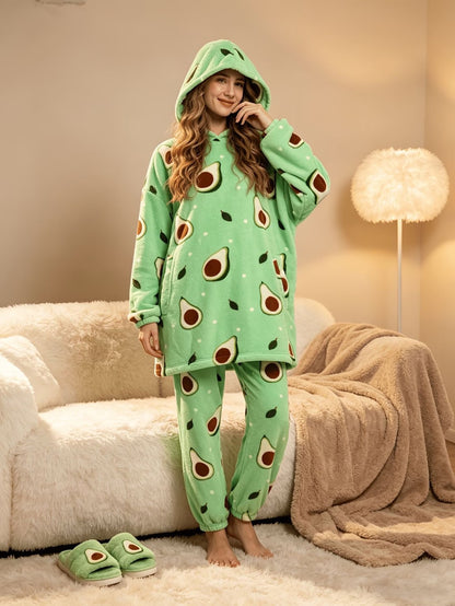 Family Pajama Set, Printed, for Couples