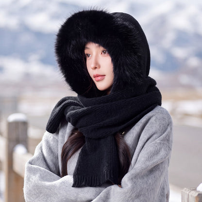 Women’s set of hat and scarf, lined