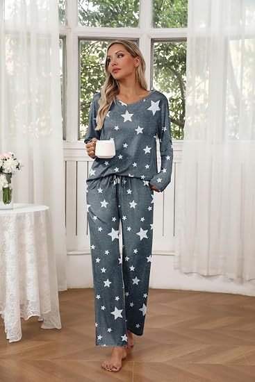 Women's Pajama Set, Long Sleeve, Printed