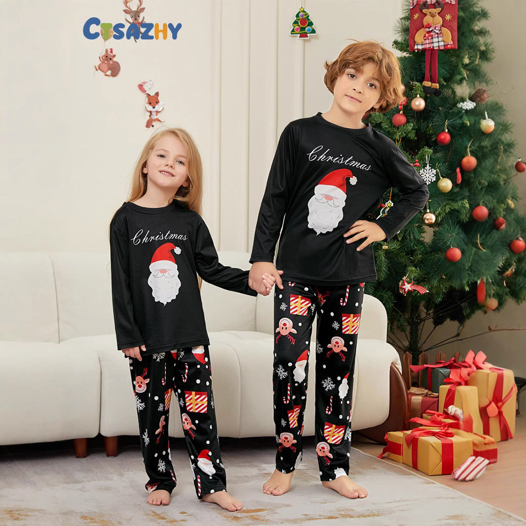 Christmas Family Pajama Set with Santa Claus