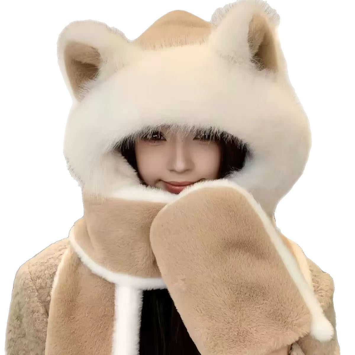 Plush set with ear protection, winter accessory