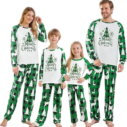 Family Pajama Set, Christmas Check Pattern