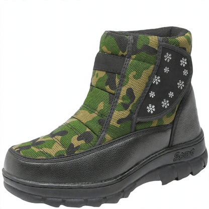 Insulated winter snow boots, water-repellent and non-slip