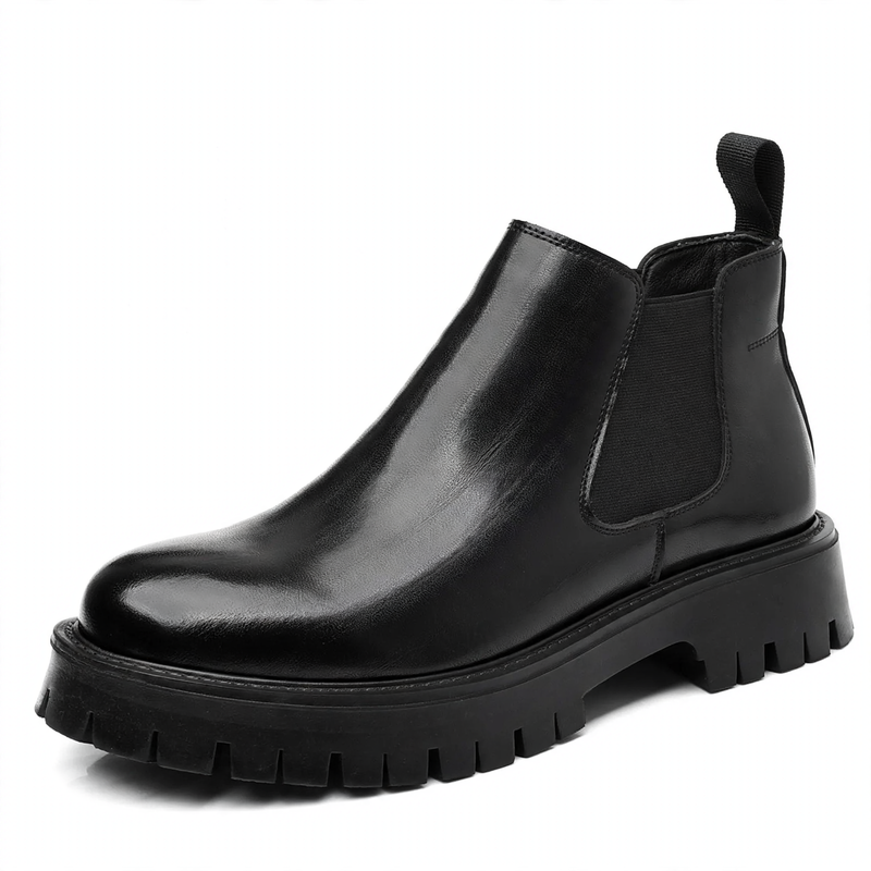 Men's Chelsea boots, ankle-high, slip-resistant, synthetic leather