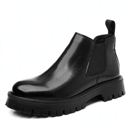 Men's Chelsea boots, ankle-high, slip-resistant, synthetic leather