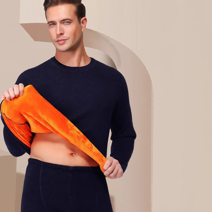 Men's thermal underwear set, extra thick padded