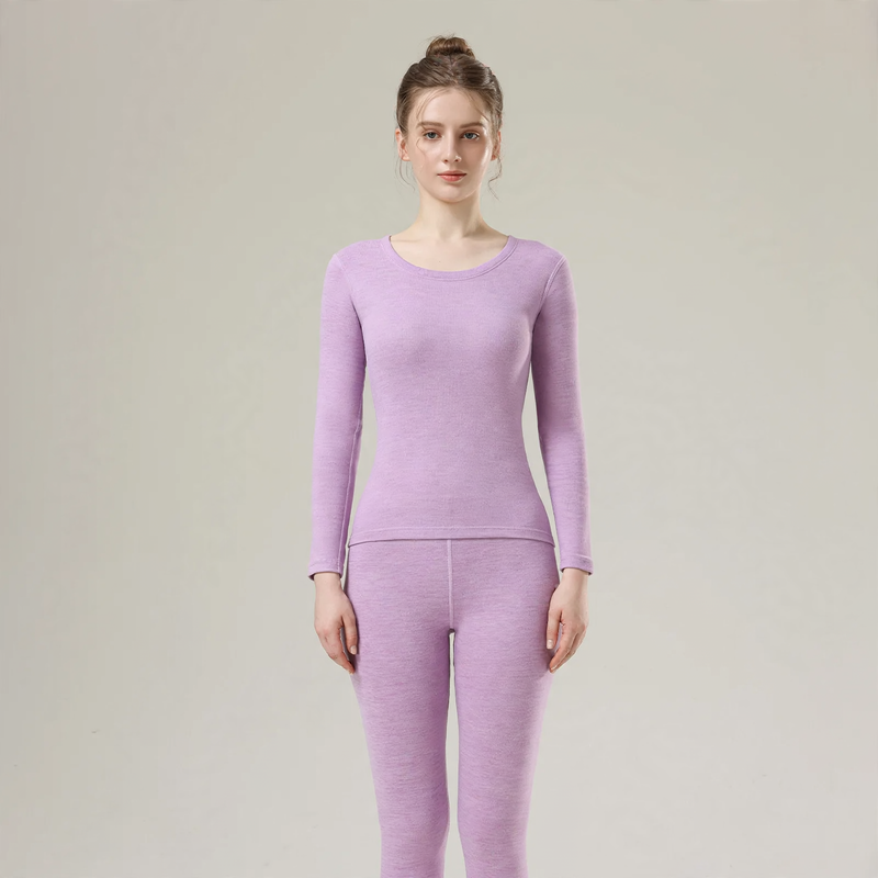 Thermal set made of cashmere and silk