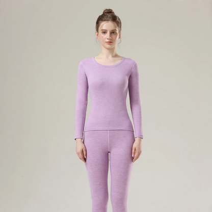 Thermal set made of cashmere and silk