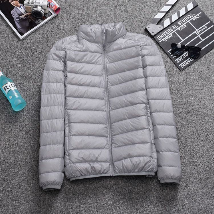 Light men's winter jacket, lined