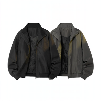 Padded men's bomber jacket made of down