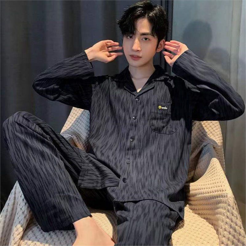Men's Pajama Set, 100% Cotton, Long Sleeve, Plus Sizes
