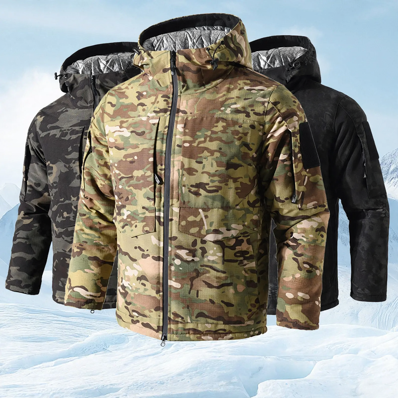 Tactical Men's Winter Jacket, M65 Style, Water Resistant